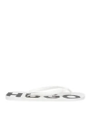 Hugo Boss Hugo Man Thong Sandal White Size 6 Rubber In White