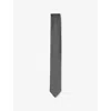 Hugo Boss Hugo Mens Black Jacquard-pattern Silk-blend Tie