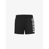 Hugo Boss Black Swimsuit Made Of Recycled Polyester With Quick-dry Feature In Black