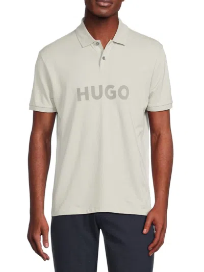 Hugo Men's Dalop Logo Polo In Grey