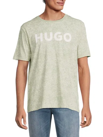 Hugo Men's Dandell Camo Logo Tshirt In Light Pastel