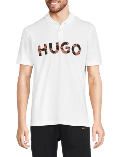 Hugo Men's Dupolac Logo Graphic Polo In White
