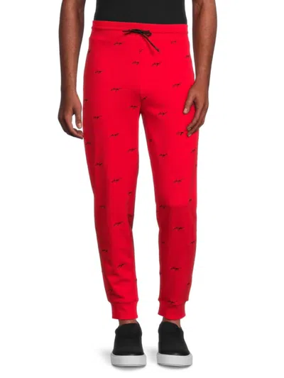 Hugo Boss Hugo Men's Duritiba Logo Drawstring Joggers In Pink Multi