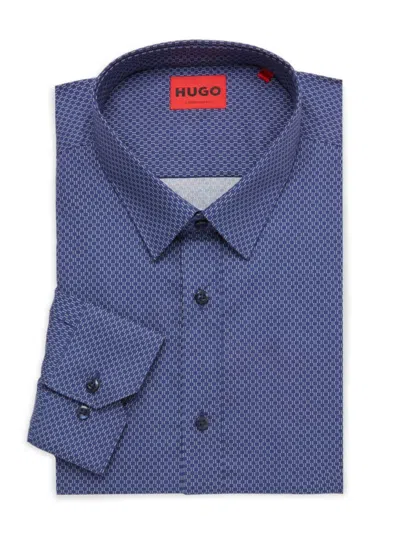 Hugo Men's Extra Slim Fit Dress Shirt In Navy