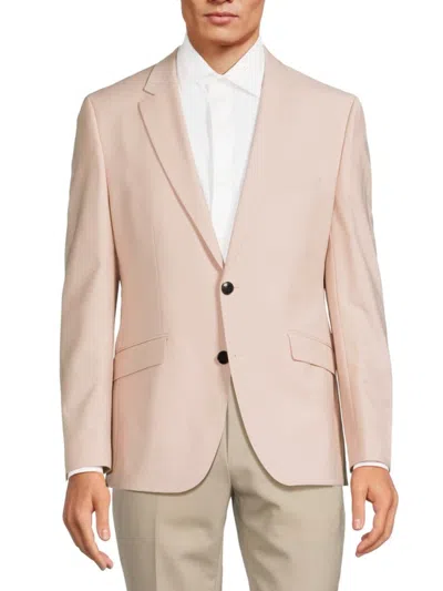 Hugo Men's Jeffery Regular Fit Virgin Wool Blend Blazer In Light Pink