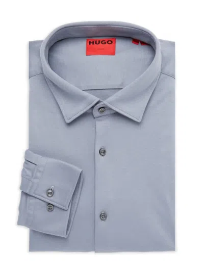Hugo Men's Kenno Slim Fit Dress Shirt In Grey