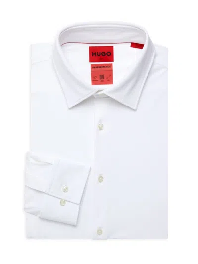 Hugo Men's Kenno Solid Slim Fit Dress Shirt In White