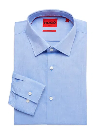 Hugo Men's Koey Slim Fit Easy Iron Dress Shirt In Blue