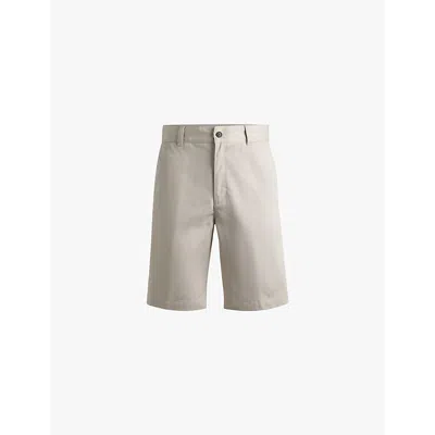 Hugo Boss Regular-fit Shorts With Slim Leg And Buttoned Pockets In Light/pastel Grey