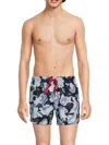 Hugo Boss Quick-dry Printed Swim Shorts In Light Blue
