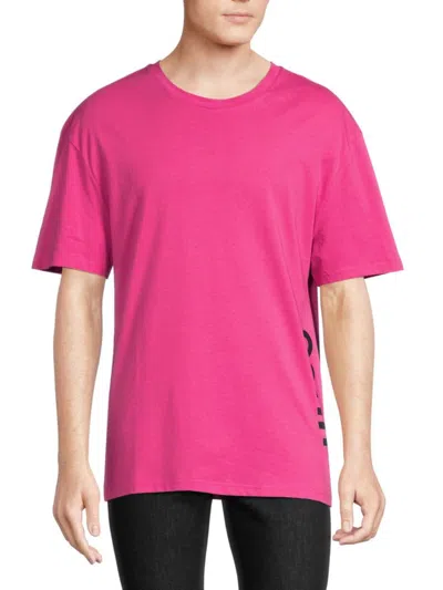 Hugo Men's Relaxed Fit Logo Tee In Pink