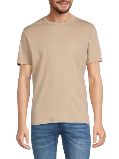 Hugo Boss Relaxed-fit T-shirt In Cotton With Logo Print In Open Beige