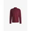 Hugo Boss Derryo Mens Collar Pique Polo In Dark Pink
