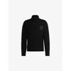 Hugo Boss Wool-blend Rollneck Sweater With Stacked Logo In Black