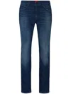 HUGO BOSS MID-RISE STRAIGHT-LEG JEANS