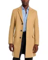 Hugo Boss Slim-fit Coat In Virgin Wool And Cashmere In Camel