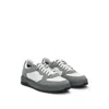 Hugo Boss Mixed-material Trainers With Nubuck Uppers In Grey