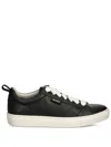 Hugo Boss Leather Sneakers In Black