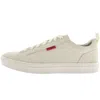 Hugo Boss Cupsole Trainers In Faux Leather With Logo Flag In White