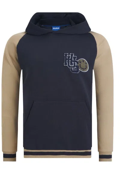 Hugo Boss Hugo Nakihood Sweatshirt In Blu