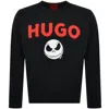Hugo Boss Hugo X Disney's The Nightmare Before Christmas Man Sweater Black Size L Cotton In Black