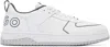 HUGO OFF-WHITE MIXED-MATERIAL SNEAKERS