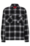 Hugo Boss Hugo Enalu Overshirt Black In Black