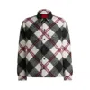 Hugo Boss Hugo Enalu Diamond Plaid Fleece Shirt Jacket In Multi