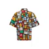 Hugo Boss Oversize-fit Shirt In Seasonal-print Cotton Poplin In Pink