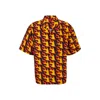 Hugo Boss Oversize-fit Short-sleeved Shirt In Seasonal Print In Multi