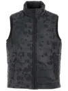 Hugo Boss Giubbino Smanicato In Nylon Stampato Uomo In Black