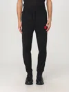 Hugo Boss Logo-patch Cotton Track Pants In Schwarz