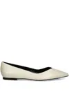 Hugo Boss Pointed-toe Ballet Flats In Neutrals