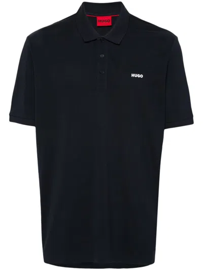 HUGO RAISED-LOGO POLO SHIRT