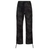 Hugo Boss Regular-fit Cargo Trousers In Dalmatian-print Cotton In Grey