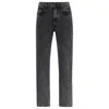 Hugo Boss Regular-fit Regular-rise Jeans In Gray Denim In Grey