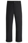 Hugo Boss Regular-fit Trousers In Water-repellent Fabric In Black