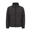 Hugo Boss Water-repellent Padded Bomber Jacket With Logo-print Underplacket In Grey