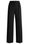 HUGO RELAXED-FIT ALL-GENDER TROUSERS WITH ELASTICATED WAISTBAND