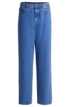 Hugo Boss Relaxed-fit Jeans In Blue Stonewashed Denim In Blue
