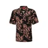 HUGO RELAXED-FIT SHIRT IN ABSTRACT-PRINT CANVAS