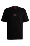 Hugo Boss Centred Logo Lounge T-shirt In Black