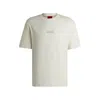 Hugo Boss Relaxed-fit T-shirt In Cotton With Large Rear Logos In White
