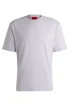 Hugo Boss Relaxed-fit T-shirt In Cotton With Logo Print In White