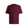 Hugo Boss Relaxed-fit T-shirt In Cotton With Logo Print In Pink