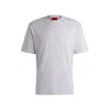 Hugo Boss Relaxed-fit T-shirt In Cotton With Logo Print In Purple