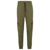 Hugo Boss Relaxed-fit Tracksuit Bottoms With Cargo Pockets In Green