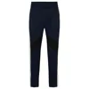 Hugo Boss Relaxed-fit Tracksuit Bottoms With Color-blocking In Dark Blue