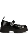 Hugo Boss Round-toe Buckled Brogues In 黑色