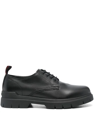 Hugo Boss Ryan Derby Shoes In Black